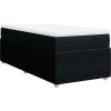 Box spring postel s matrací 80x200 cm textil [3285525] (Barva Světle šedá)