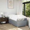 Box spring postel s matrací 80x200 cm textil [3285525] (Barva Světle šedá)