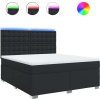 Box spring postel s matrací 180x200 cm umělá kůže [3293032] (Barva Černá)