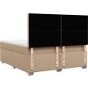 Box spring postel s matrací 180x200 cm umělá kůže [3293032] (Barva Černá)