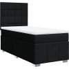 Box spring postel s matrací 80x200 cm textil [3291498] (Barva Tmavě hnědá)