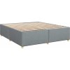 Box spring postel s matrací 180x200 cm textil [3286752] (Barva Světle šedá)
