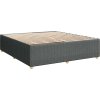 Box spring postel s matrací 180x200 cm textil [3289829] (Barva Tmavě šedá)