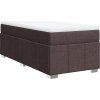 Box spring postel s matrací 80 x 200 cm textil [3285428] (Barva Světle šedá)
