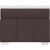 Box spring postel s matrací 80 x 200 cm textil [3285428] (Barva Světle šedá)