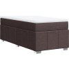 Box spring postel s matrací 80 x 200 cm textil [3285428] (Barva Světle šedá)