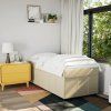 Box spring postel s matrací 80 x 200 cm textil [3285428] (Barva Světle šedá)