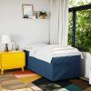 Box spring postel s matrací 80 x 200 cm textil [3285428] (Barva Světle šedá)