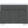 Box spring postel s matrací 80 x 200 cm textil [3285428] (Barva Světle šedá)