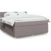 Box spring postel s matrací 180x200 cm textil [3289855] (Barva Modrá)