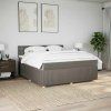 Box spring postel s matrací 180x200 cm textil [3289855] (Barva Modrá)