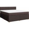 Box spring postel s matrací 180x200 cm textil [3289855] (Barva Modrá)