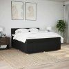Box spring postel s matrací 180x200 cm textil [3289855] (Barva Modrá)