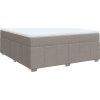 Box spring postel s matrací 180x200 cm textil [3285495] (Barva Taupe)