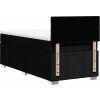 Box spring postel s matrací 80 x 200 cm textil [3286895] (Barva Světle šedá)