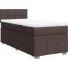 Box spring postel s matrací 80 x 200 cm textil [3286895] (Barva Světle šedá)