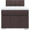 Box spring postel s matrací 80 x 200 cm textil [3286895] (Barva Světle šedá)