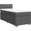 Box spring postel s matrací 80 x 200 cm textil [3286895] (Barva Světle šedá)
