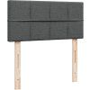 Box spring postel s matrací 80 x 200 cm textil [3286895] (Barva Světle šedá)