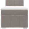 Box spring postel s matrací 80 x 200 cm textil [3286895] (Barva Světle šedá)