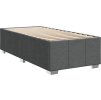 Box spring postel s matrací 80 x 200 cm textil [3286910] (Barva Tmavě šedá)