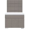 Box spring postel s matrací 80x200 cm textil [3293800] (Barva Krémová)