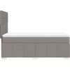 Box spring postel s matrací 80x200 cm textil [3293800] (Barva Krémová)