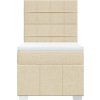 Box spring postel s matrací 80x200 cm textil [3293800] (Barva Krémová)