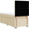 Box spring postel s matrací 80x200 cm textil [3293800] (Barva Krémová)