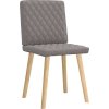 Jídelní židle 2 ks textil [4101121] (Barva Světle šedá)