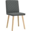 Jídelní židle 2 ks textil [4101121] (Barva Světle šedá)