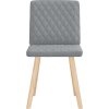 Jídelní židle 2 ks textil [4101121] (Barva Světle šedá)