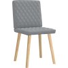 Jídelní židle 2 ks textil [4101121] (Barva Světle šedá)