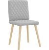 Jídelní židle 2 ks textil [4101121] (Barva Světle šedá)