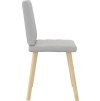 Jídelní židle 2 ks textil [4101121] (Barva Světle šedá)