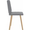 Jídelní židle 2 ks textil [4101121] (Barva Světle šedá)