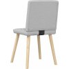 Jídelní židle 2 ks textil [4101121] (Barva Světle šedá)