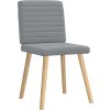 Jídelní židle 4 ks tkanina [3315274] (Barva Světle šedá)