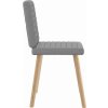 Jídelní židle 4 ks tkanina [3315274] (Barva Světle šedá)