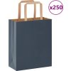 Papírové tašky 250 ks s uchy 18x8x22 cm [4101866] (Barva Černá)