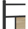 Náhradní čelo postele 100 cm kompozitní dřevo a ocel [4106772] (Barva Kouřový dub)