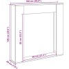 Krbová obestavba 100 x 20 x 100 cm kompozitní dřevo [854576] (Barva Šedá sonoma)