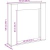 Krbová obestavba 100 x 20 x 100 cm kompozitní dřevo [854576] (Barva Šedá sonoma)