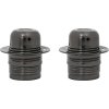 Objímky 2 ks E27 [4106523] (Barva lesklá černá)