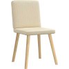 Jídelní židle 6 ks textil [3315574] (Barva Krémová)