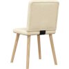 Jídelní židle 6 ks textil [3315574] (Barva Krémová)