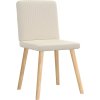 Jídelní židle 6 ks textil [3315574] (Barva Krémová)
