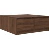 Konferenční stolek se zásuvkami 100x100x40 cm [3328405] (Barva Hnědý dub)