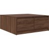 Konferenční stolek se zásuvkami 100x100x40 cm [3328405] (Barva Hnědý dub)