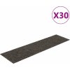 Schodové rohože samolepicí 30 ks 76 x 20 cm obdélníkové [3365729] (Barva Antracitová)
